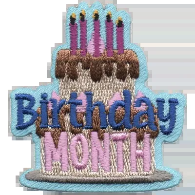 12 Pieces-Birthday Month Patch-Free shipping