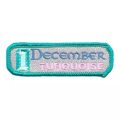 12 Pieces-Birthstone-Dec-Turquoise Patch-Free shipping