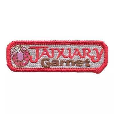 12 Pieces-Birthstone-Jan-Garnet Patch-Free shipping