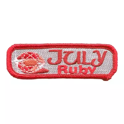 12 Pieces-Birthstone-July-Ruby Patch-Free shipping