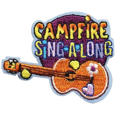 12 Pieces-Campfire Sing A Long Patch-Free shipping