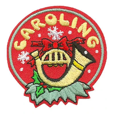 12 Pieces-Caroling (French Horn) Patch-Free shipping
