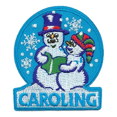 12 Pieces-Caroling (Snow People) Patch-Free shipping