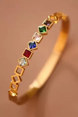 18k Waterproof Non-tarnish Stainless Steel Bangle