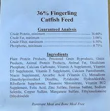 36% Fingerling Fish Food