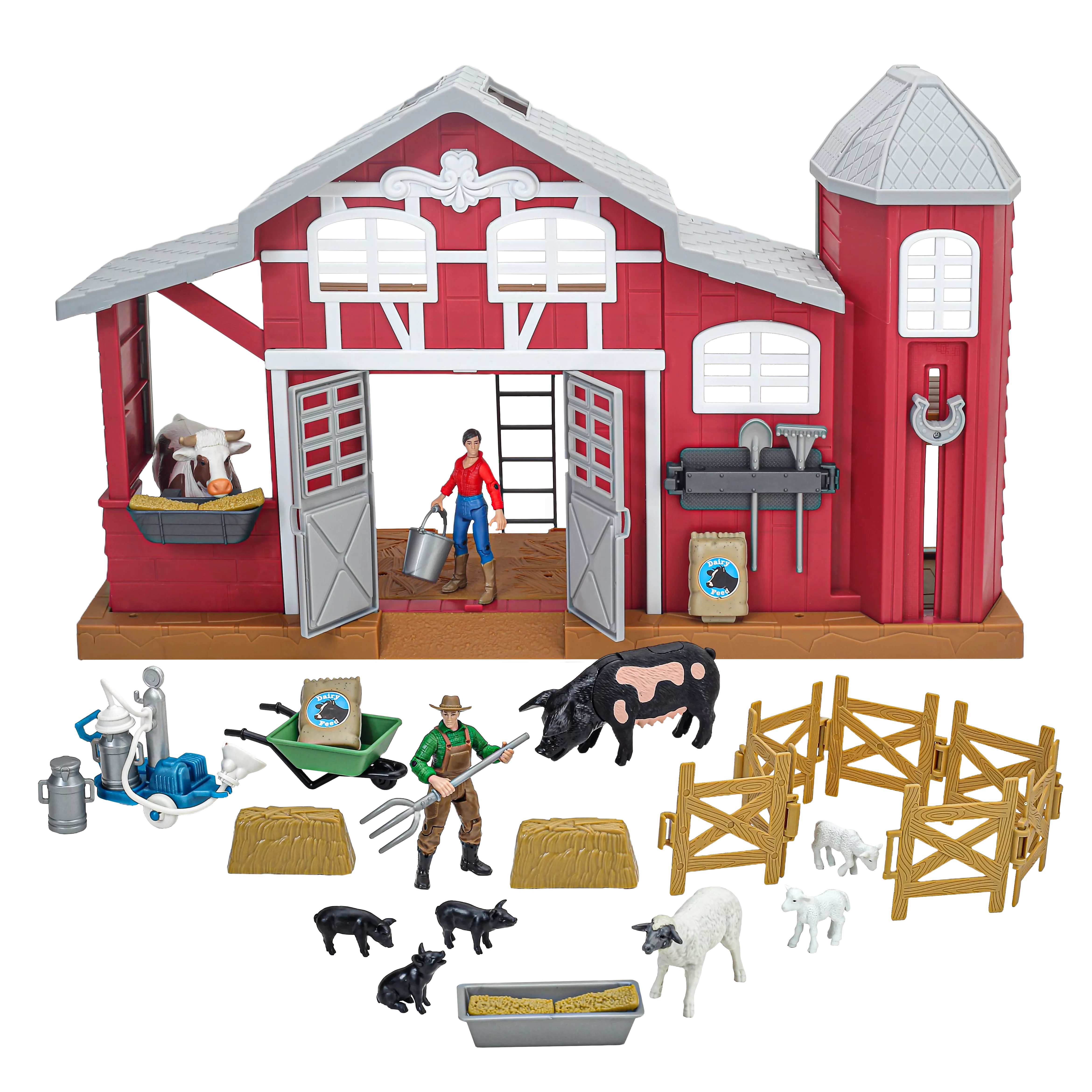 38-Piece Dairy Barn Playset