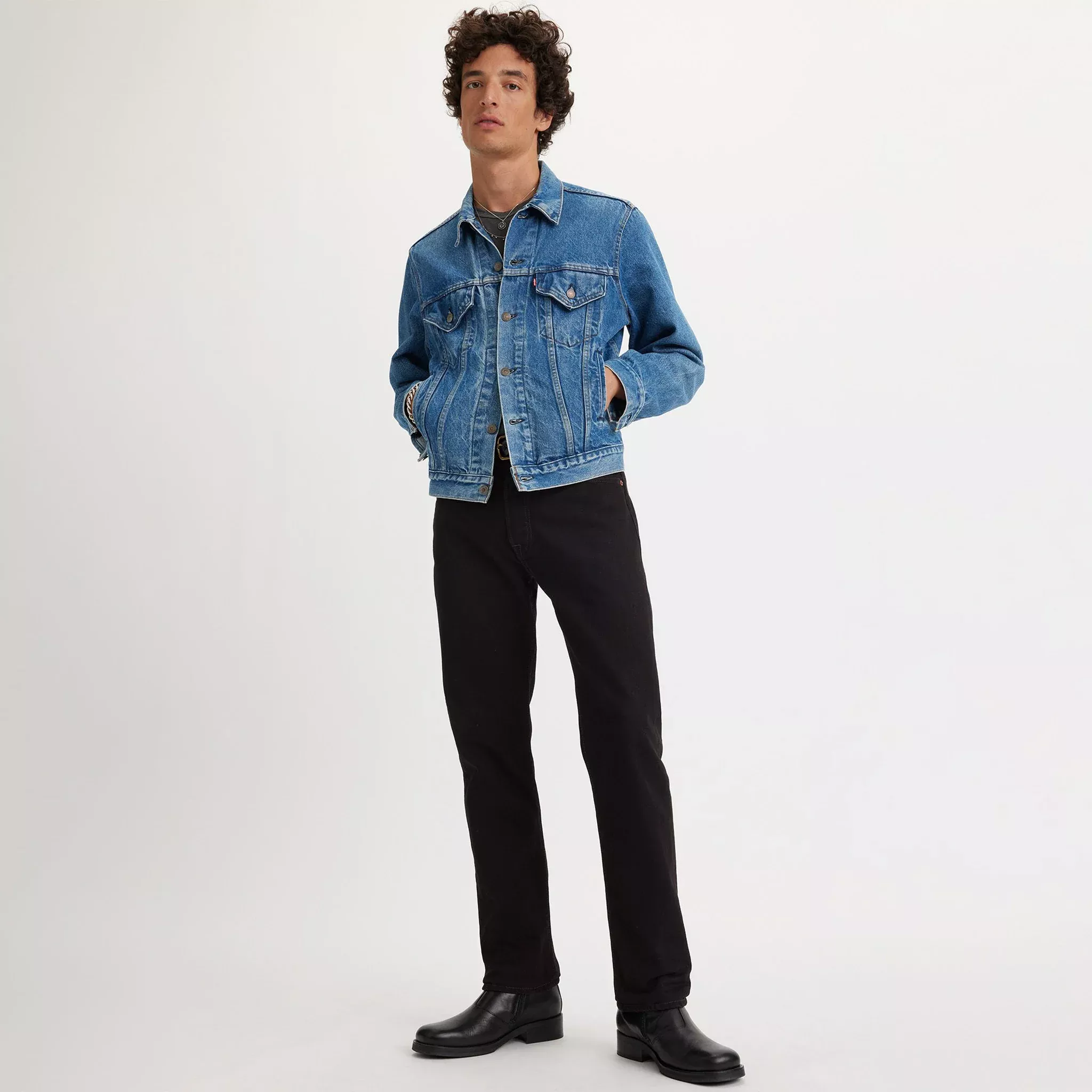 501 Original Fit Men's Jeans - Black - (00501-0660)