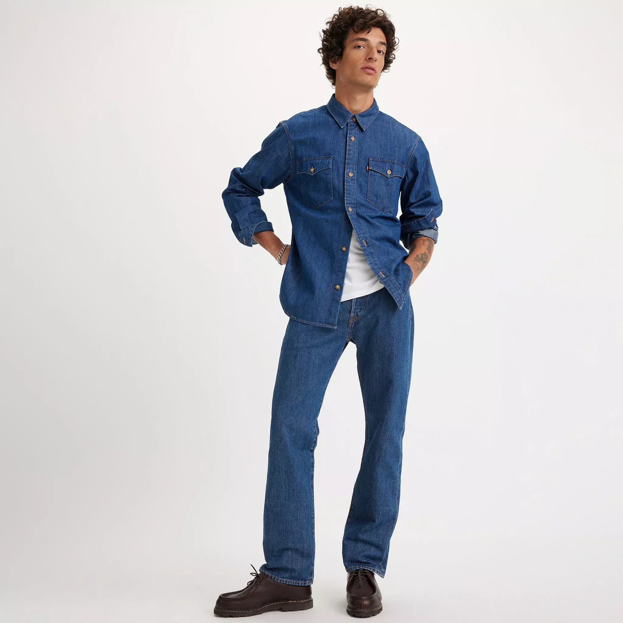 501 Original Fit Men's Jeans - Dark Stonewash - 00501-0194