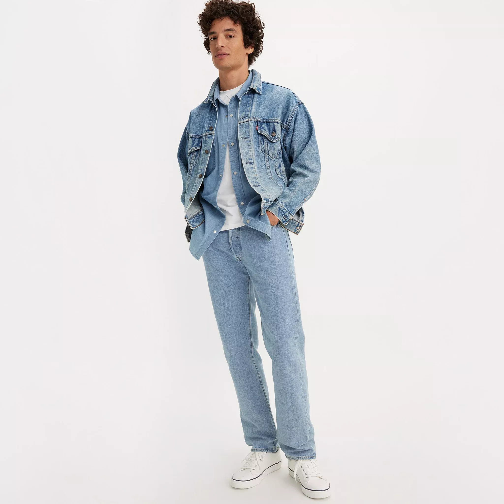 501 Original Fit Men's Jeans - Light Stonewash - 00501-0134