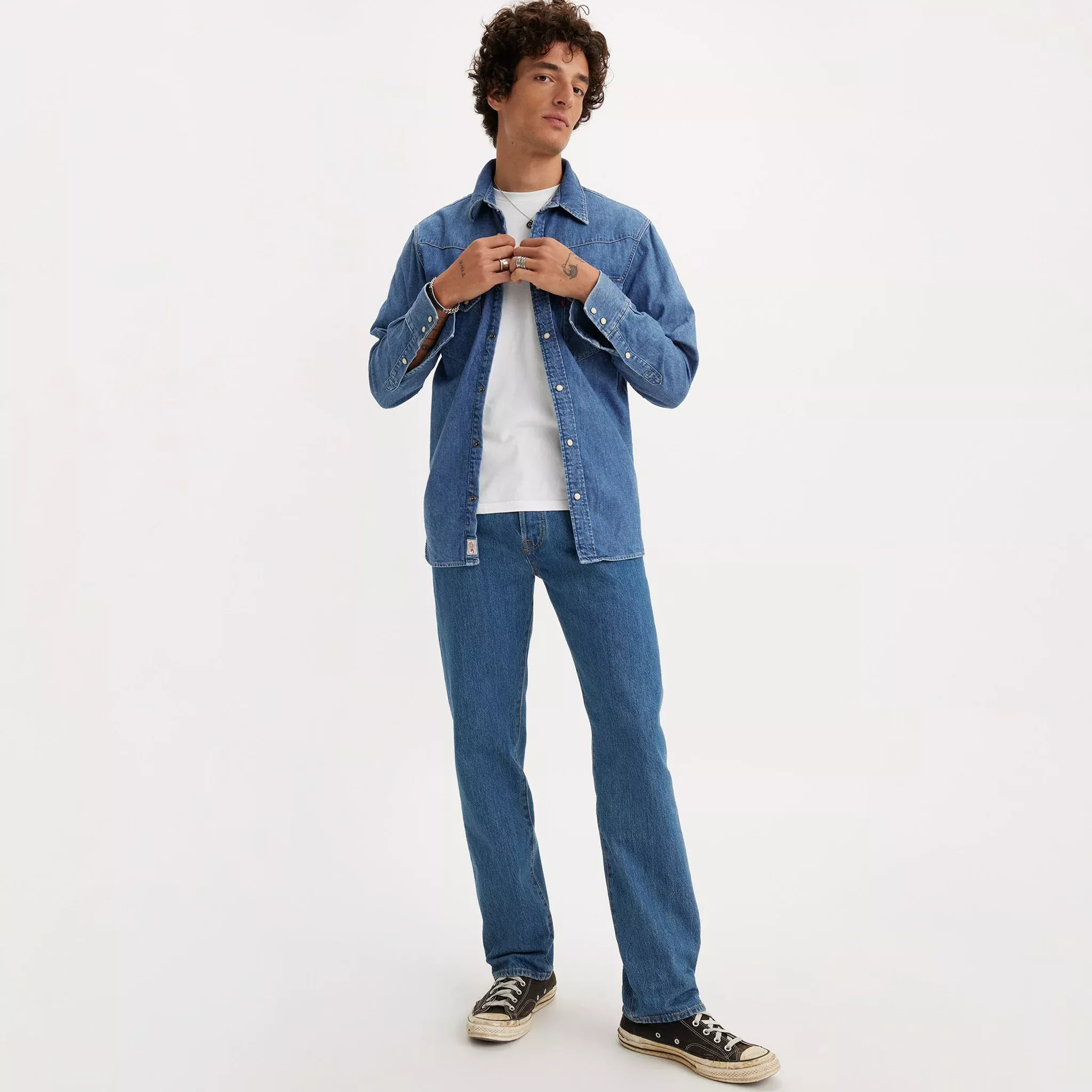 501 Original Fit Men's Jeans - Medium Stonewash - 00501-0193