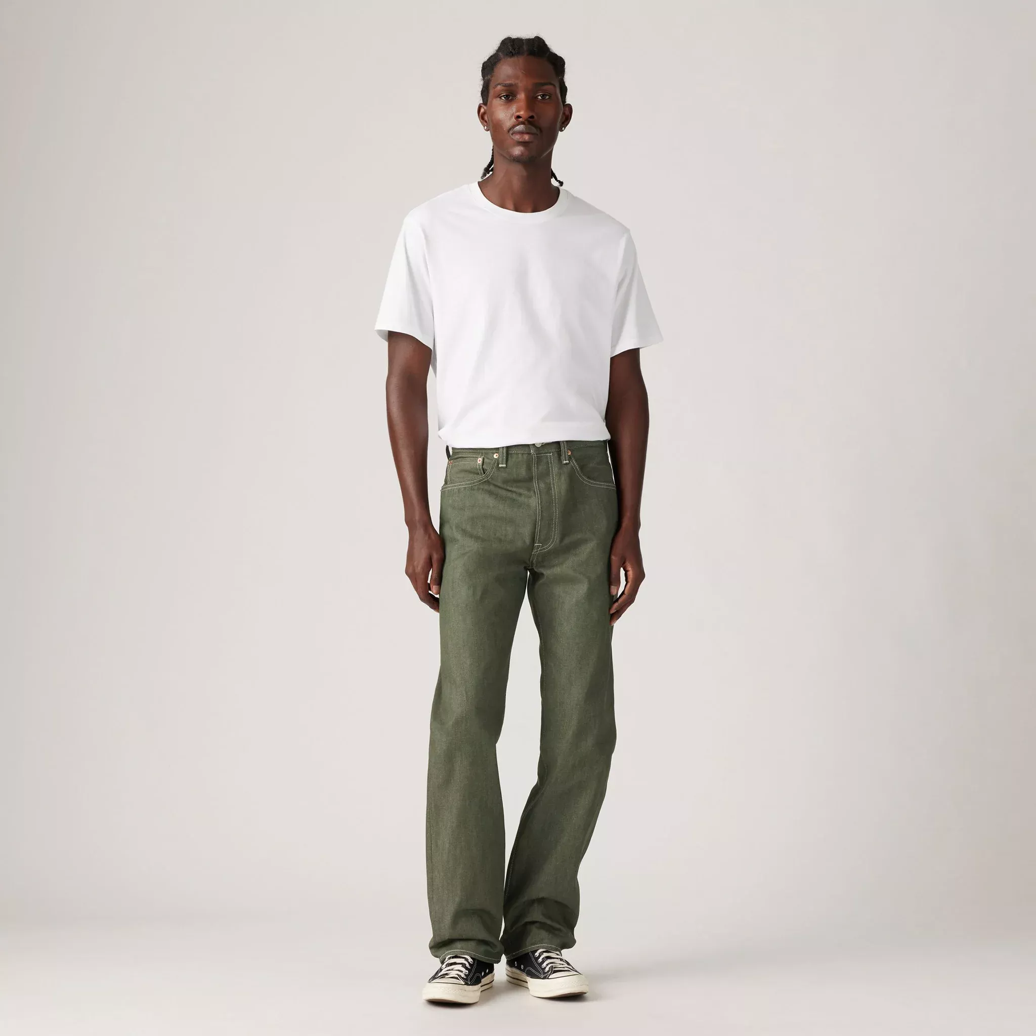 501 Original Men's Jeans - Green Rigid - Shrink-To-Fit(00501-3670)