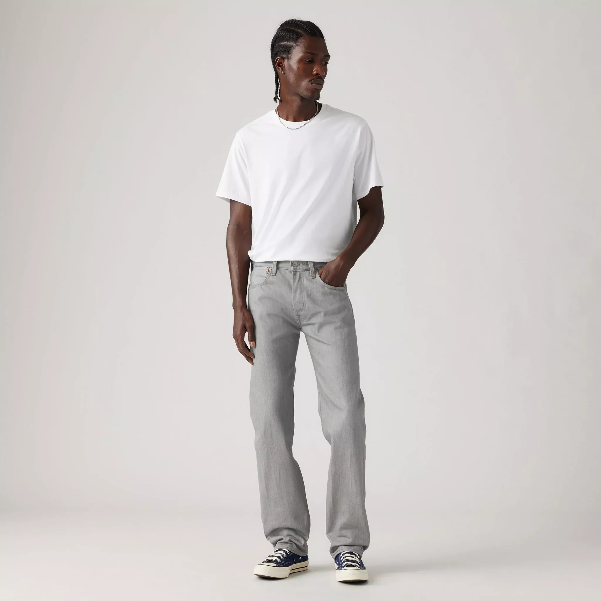 501 Original Men's Jeans - Silver Rigid - Shrink-To-Fit (00501- 1403)