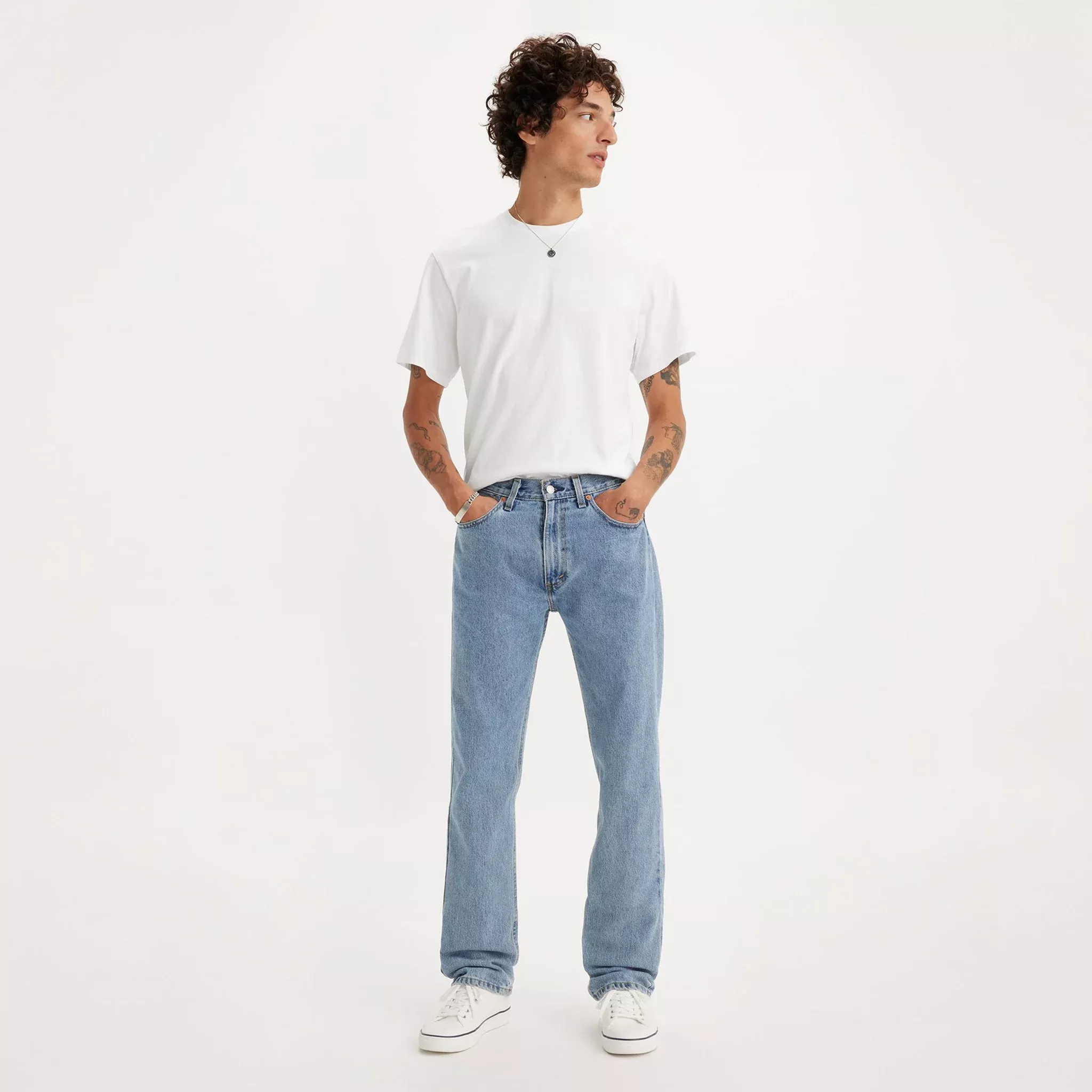 505™ Regular Fit Men's Jeans - Light Stonewash - 00505-4834