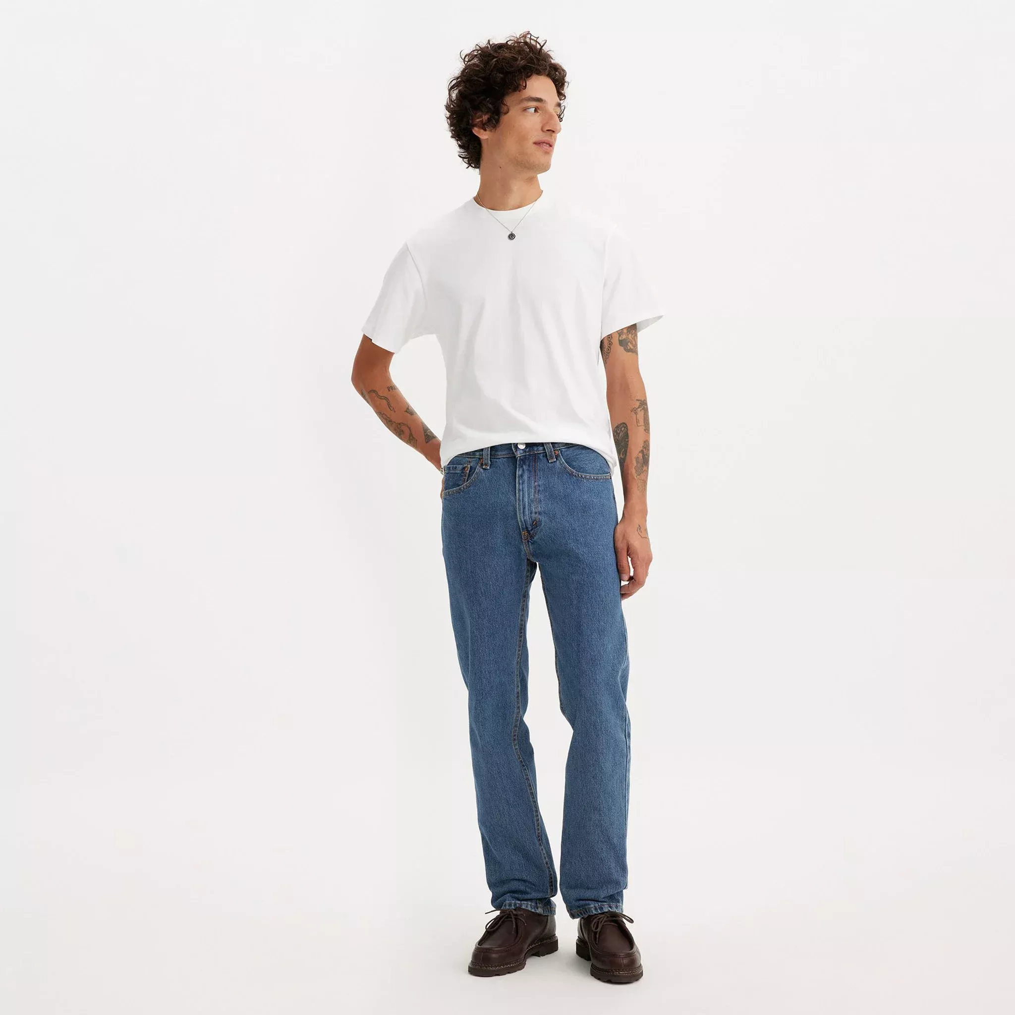 505™ Regular Fit Men's Jeans - Medium Stonewash - 00505-4891