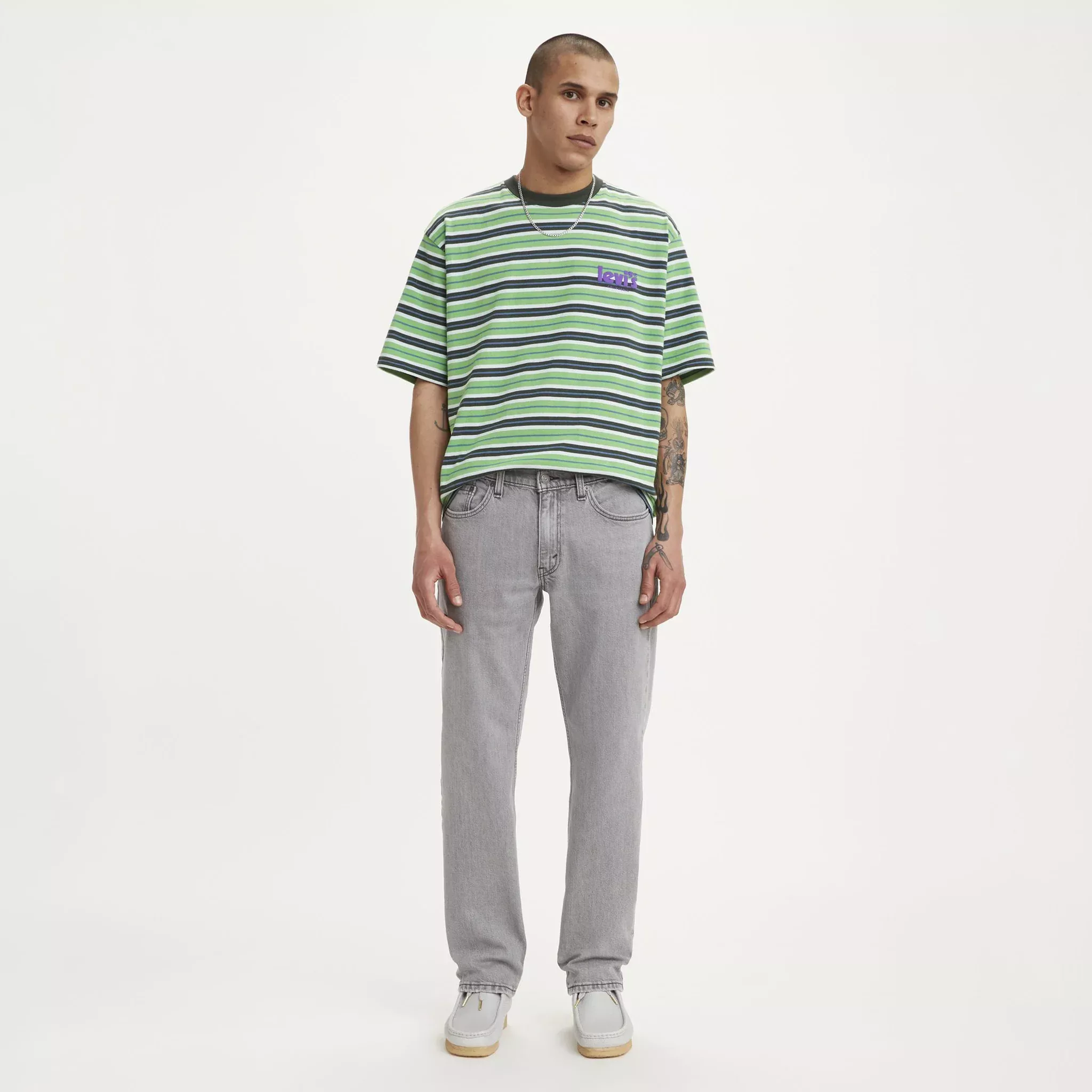 514™ Straight Fit Men's Jeans - Clouded Grey Mist - (00514-1660)