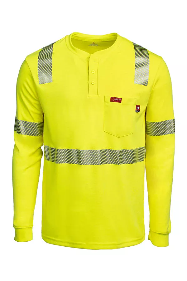 7oz. Hi-Viz Henley | Inherent Blend | Class 2