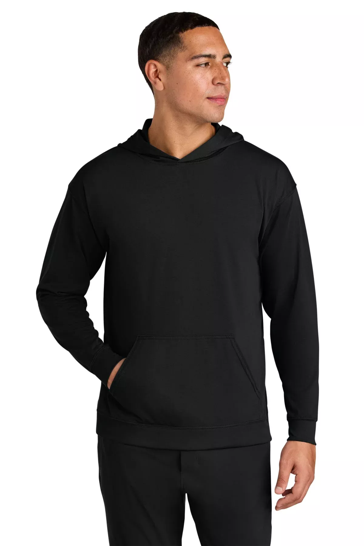 A4 A4N3528 Softek Long Sleeve Hooded Tee N3528