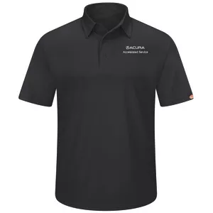 Acura Accelerated Men's Performance Knit Flex Series Pro PoloBlack- 5105BK