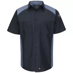 Acura Accelerated Short Sleeve Technician Shirt- Navy / Postman Blue - SP28AA