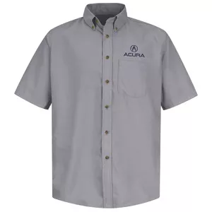 Acura Men's Short Sleeve Poplin Dress Shirt- 1104SV