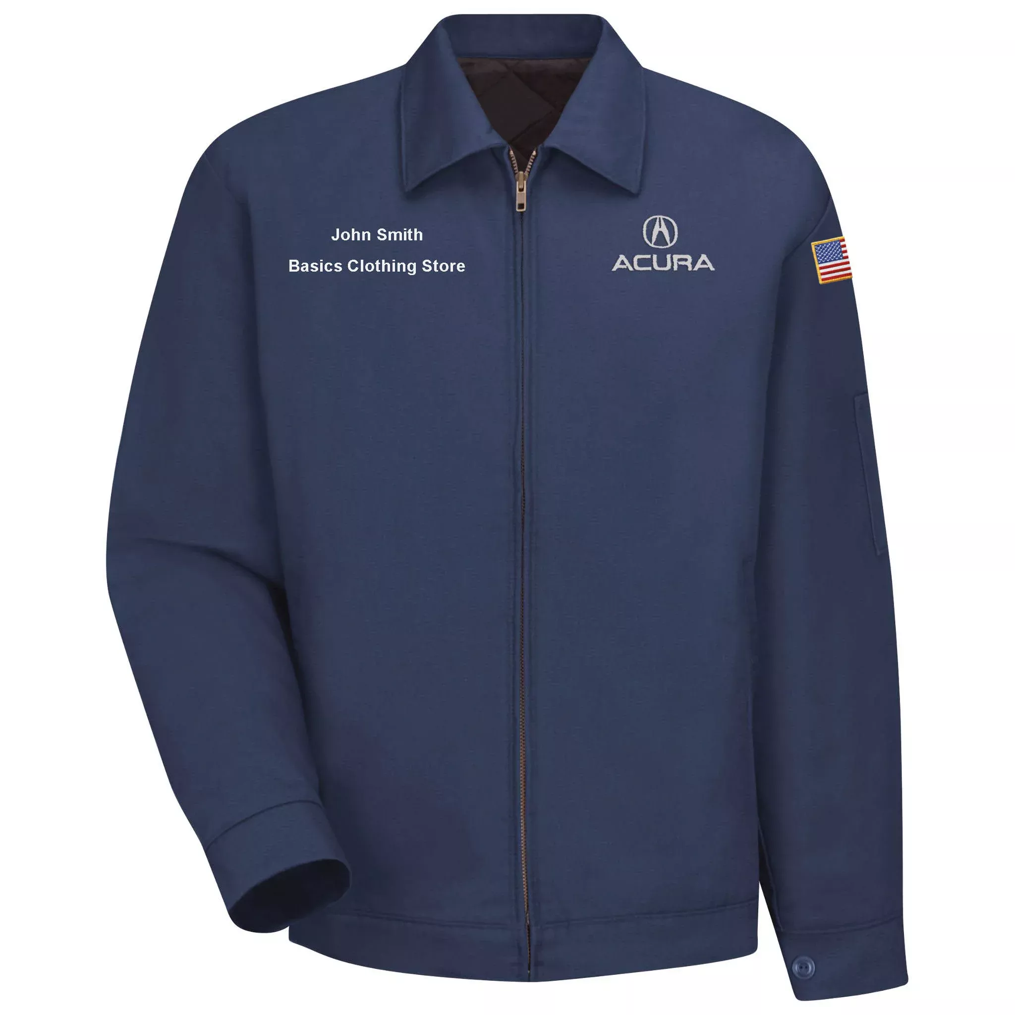 Acura Slash Pocket Technician Jacket-Navy - 3100NV