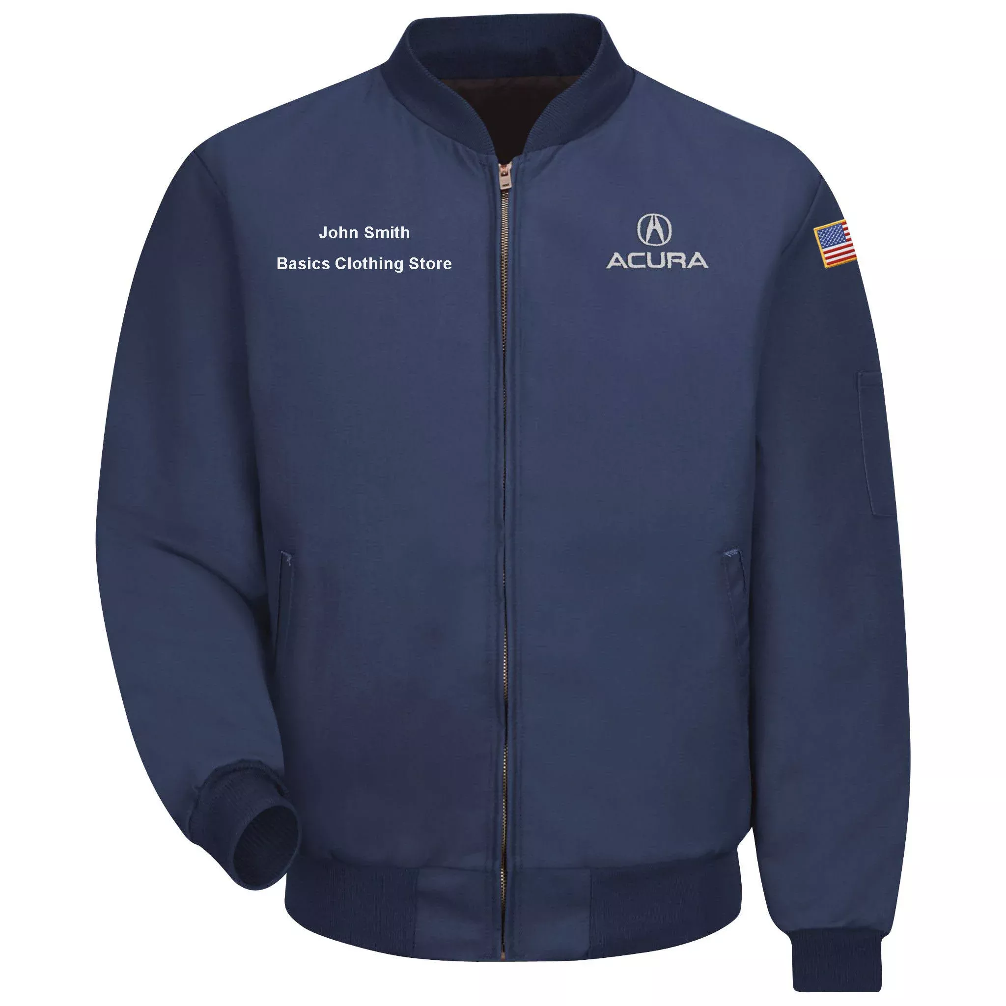 Acura Technician Solid Team Jacket-Navy -3101NV