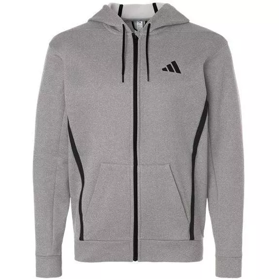 Adidas Game & Go Fleece Full-Zip Hooded Sweatshirt