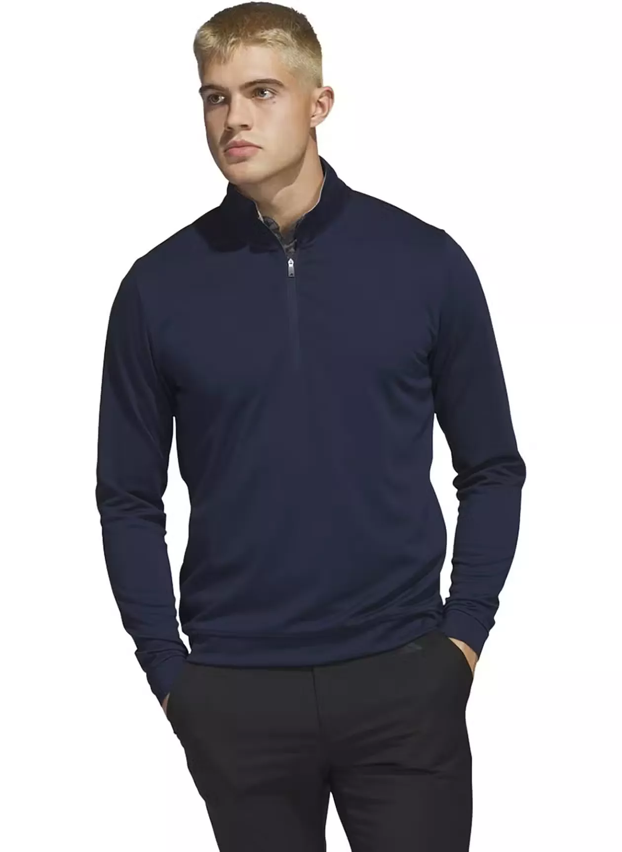 Adidas Golf Mens Elevated Quarter-Zip