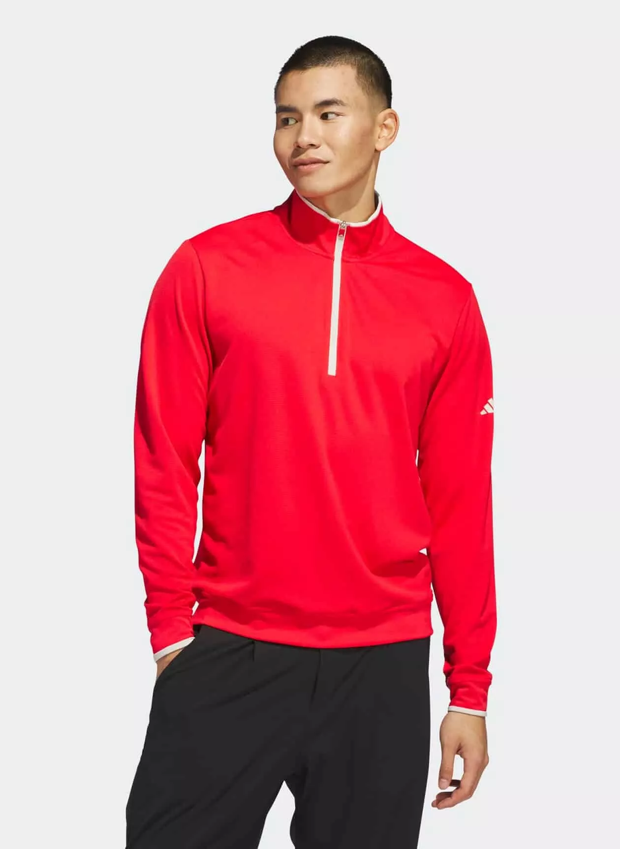 Adidas Golf Mens UPF Lightweight Quarter-Zip Pullover
