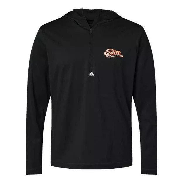 Adidas Lightweight Performance Quarter-Zip Hooded Pullover