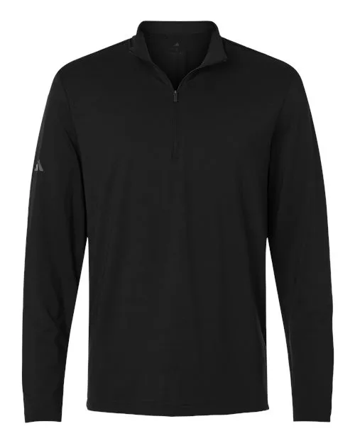 adidas - Men's Textured Stripe Quarter-Zip Pullover