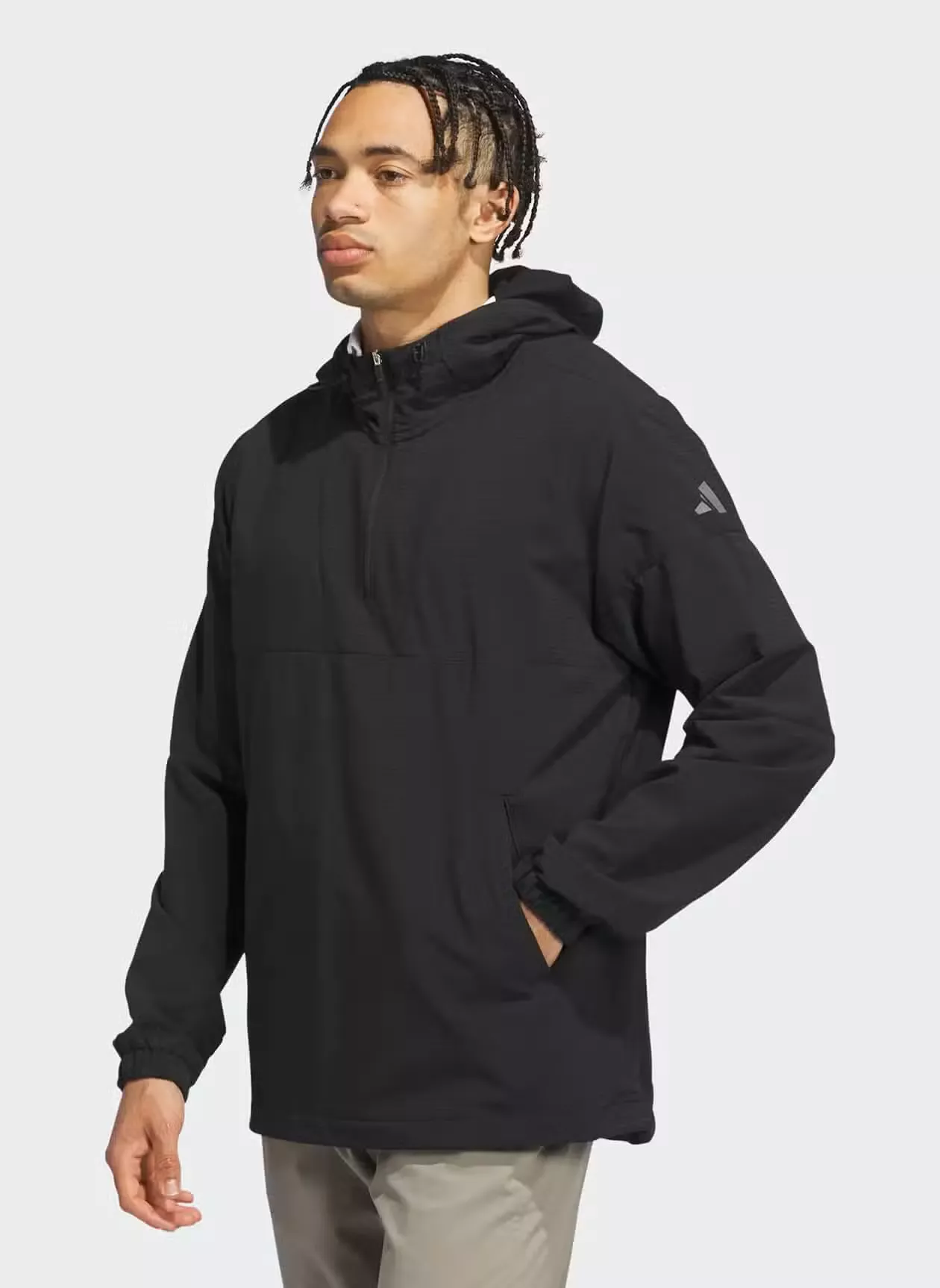 Adidas Mens Ultimate365 Anorak Quarter-Zip Hoodie