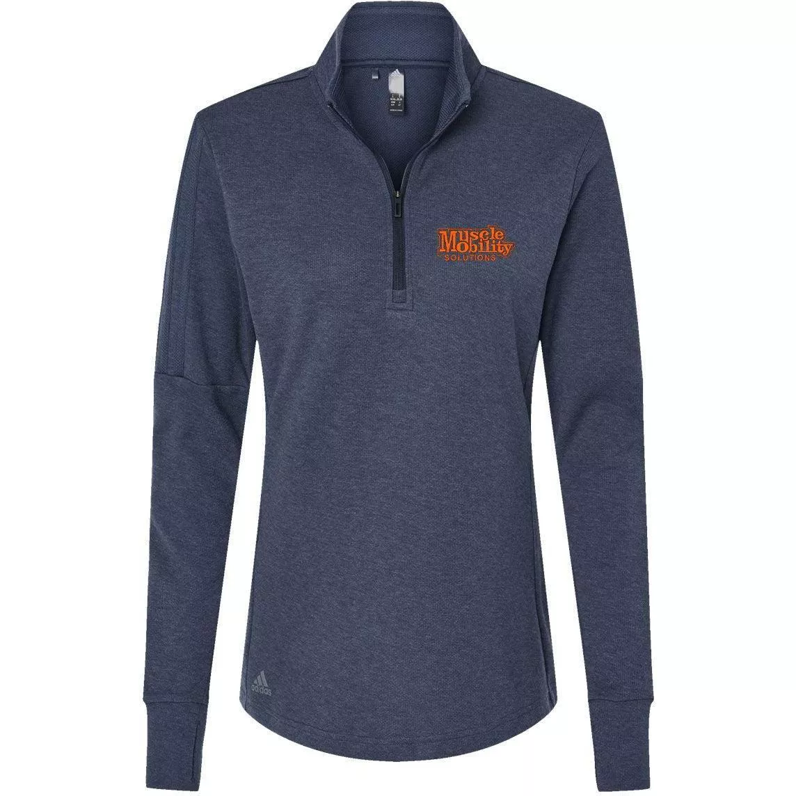 Adidas Women's 3-Stripes Quarter-Zip Sweater