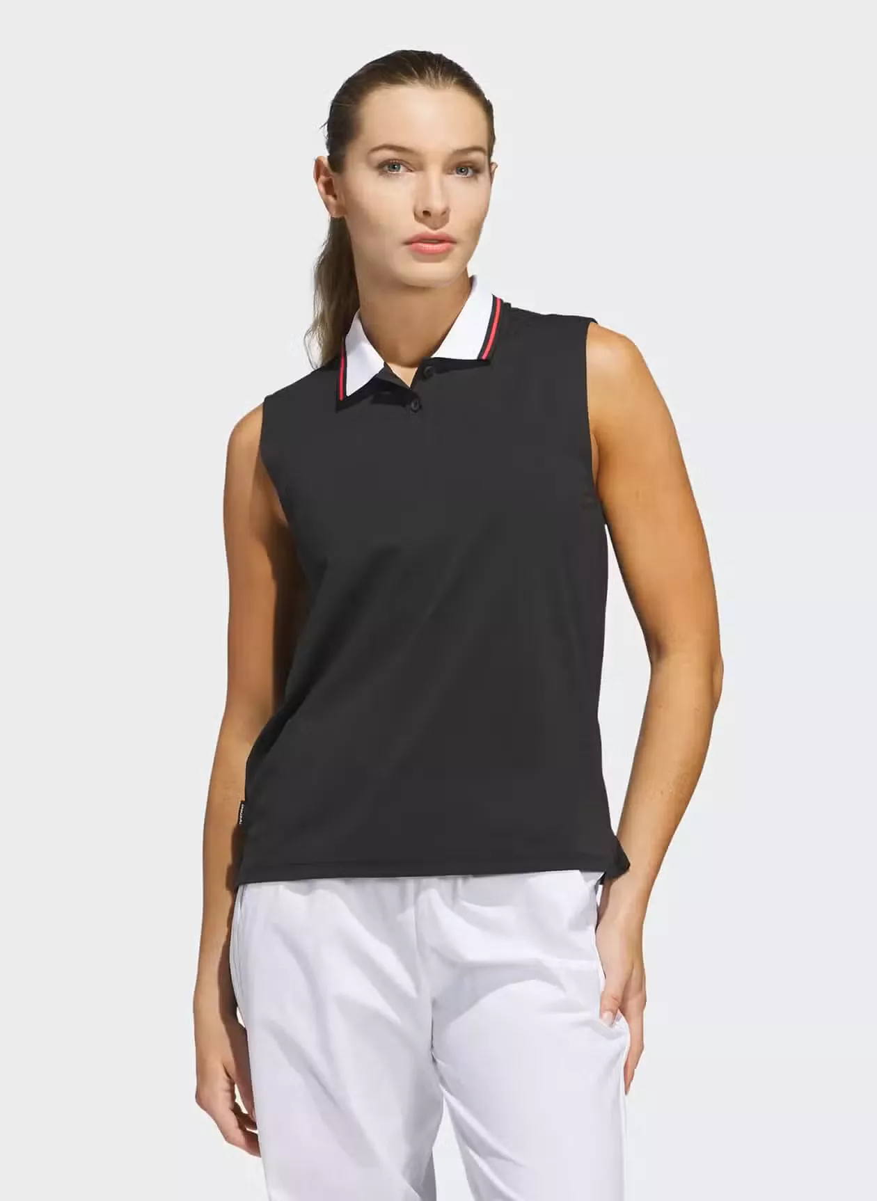 Adidas Womens Beyond the Course Twistknit Sleeveless Polo
