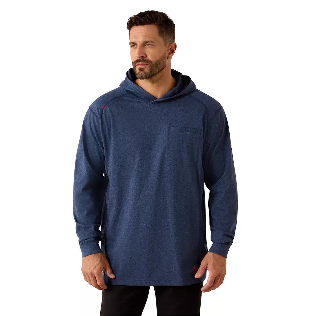Ariat 10071077 FR Air Hooded Top-NAVY HEATHER