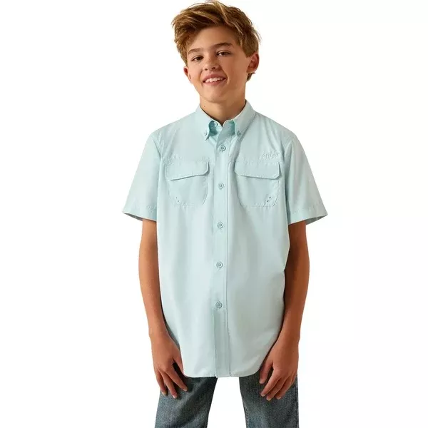 Ariat Boy's VentTEK Outbound Shirt in Blue Glow - 10071263