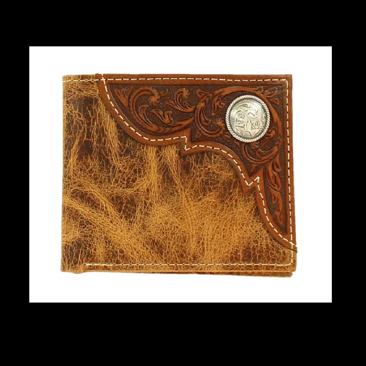 Ariat Distressed Overlay Bi-Fold Wallet - A3532408