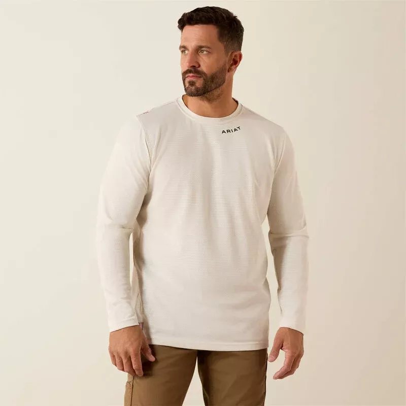 Ariat FR Baselayer T-Shirt-MOONBEAM