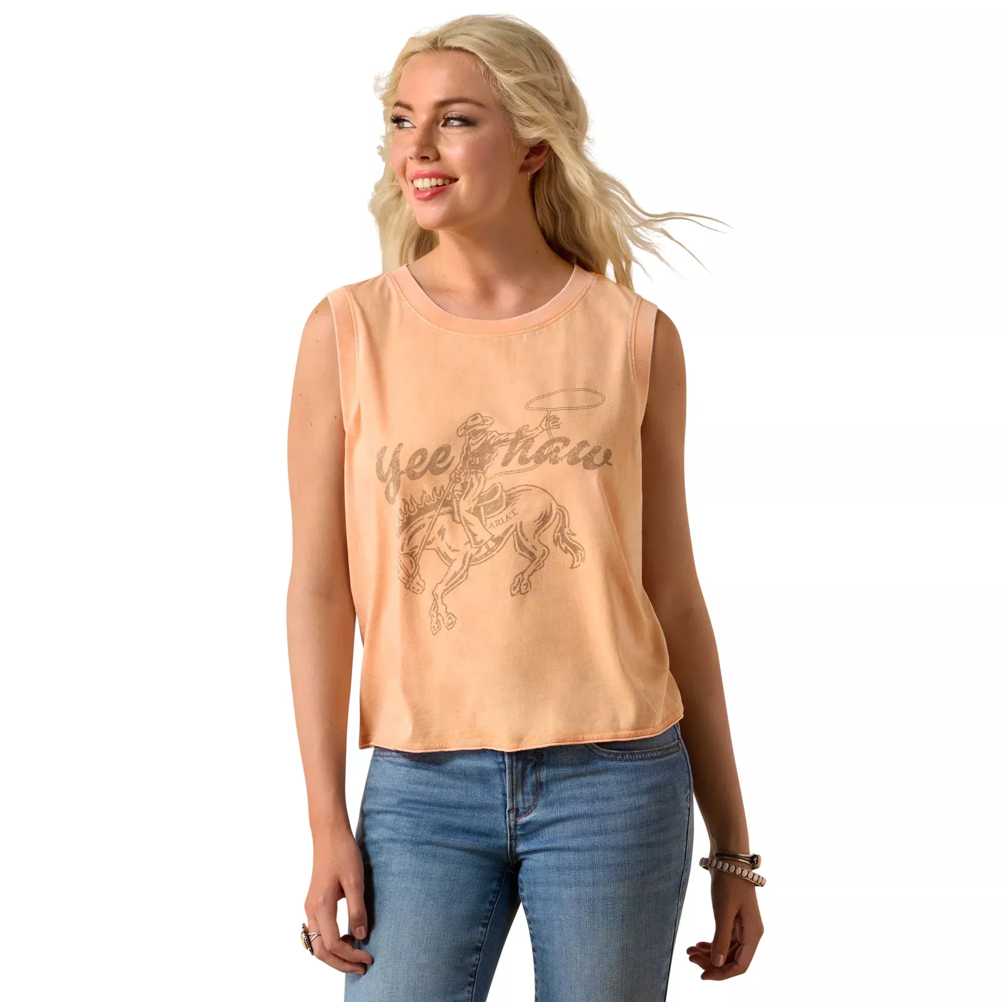 Ariat Ladies Wild Roper Orange Tank Top 10073515