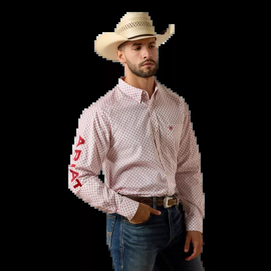Ariat Men's Team Donovan Fitted White Shirt