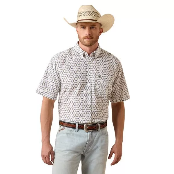 Ariat Men's White Seton Classic SS Shirt 10073528