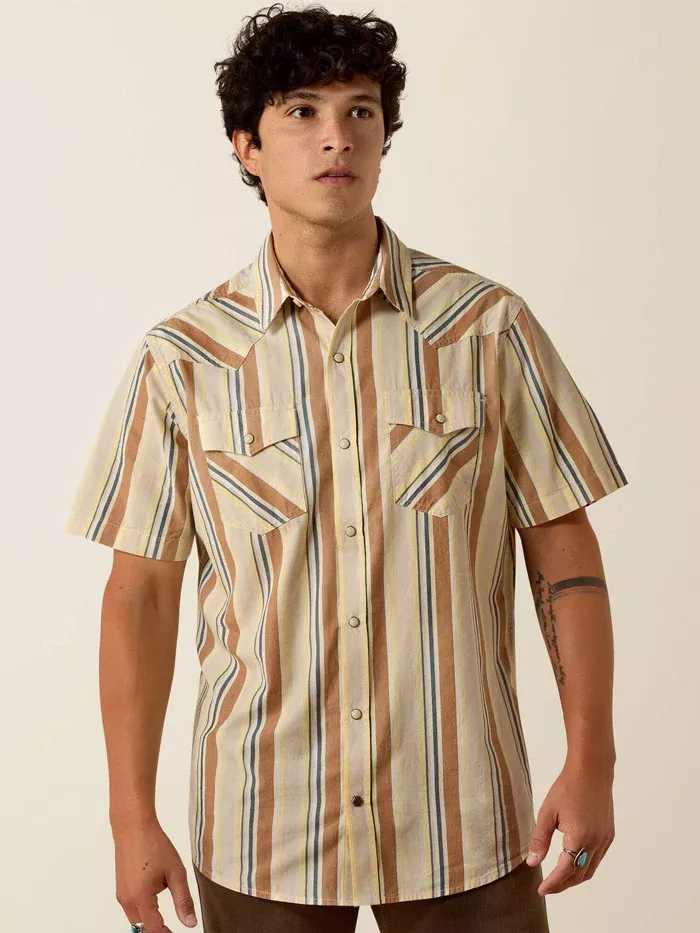 ARIAT RETRO HAWTHORNE SANDSHELL - MENS SHIRT - 10073572