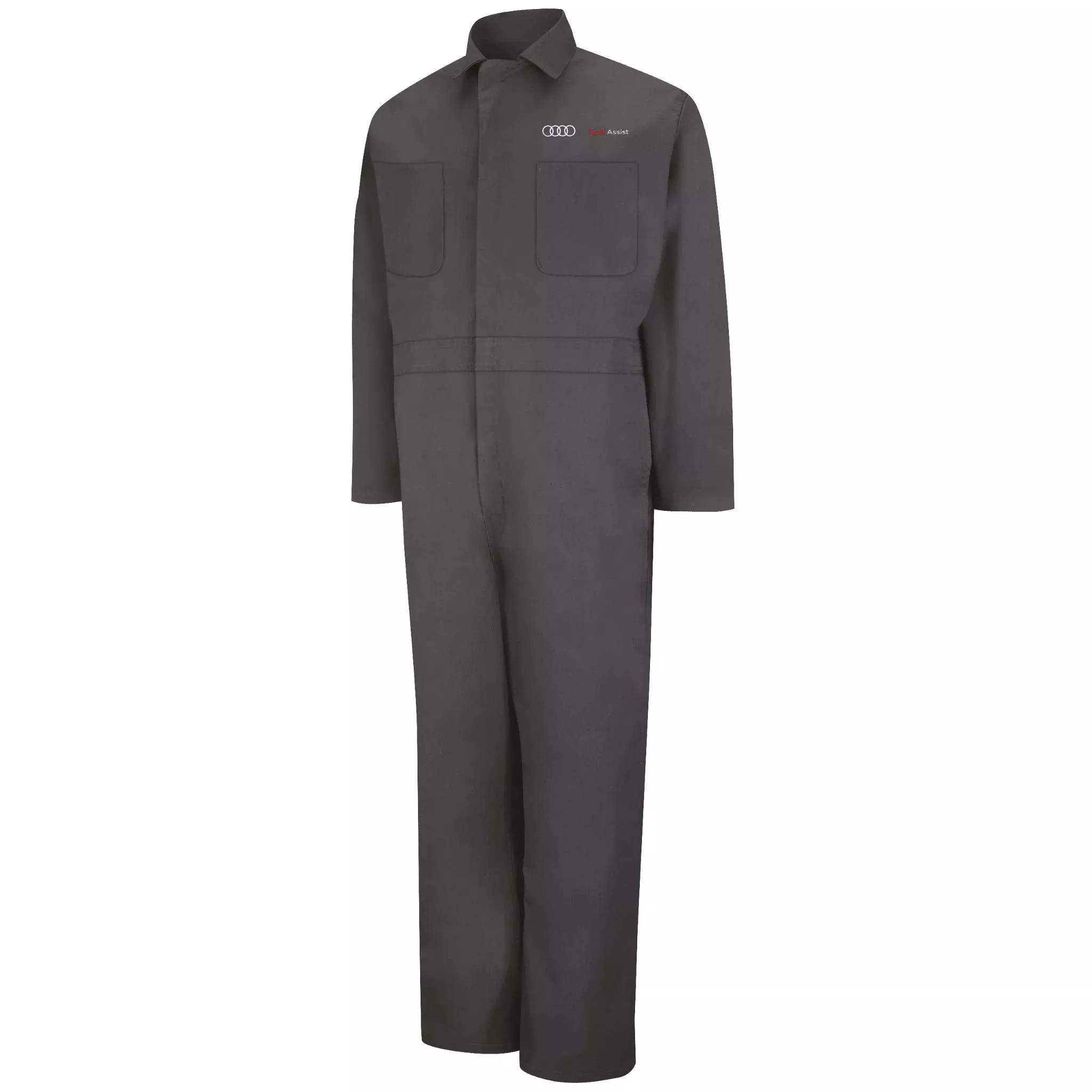 Audi Assist Twill Action Back Coverall -Charcoal -8101CH