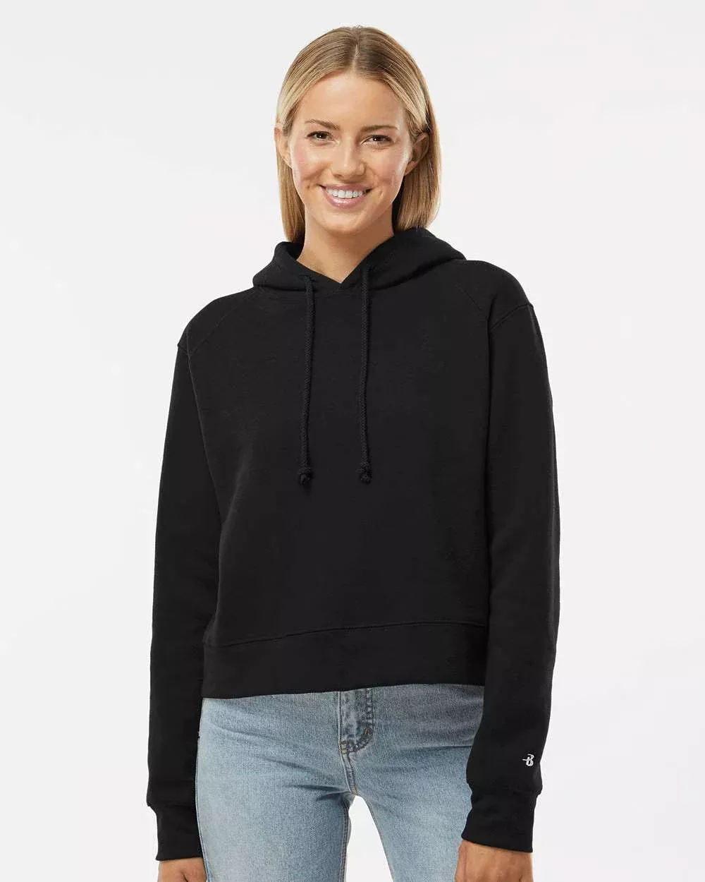 Badger Women’s Crop Hooded Sweatshirt
