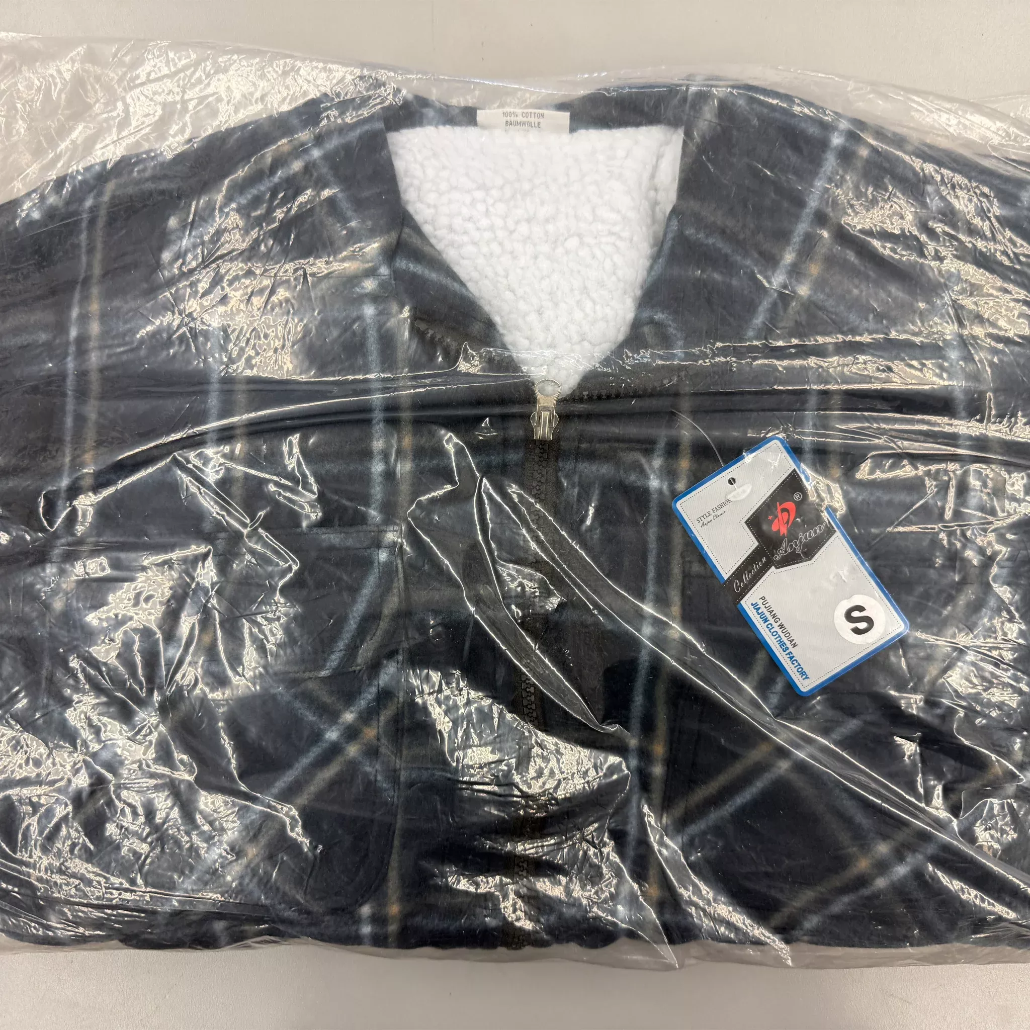 Basics Zip Up Flannel Fleece Jacket, Clearance