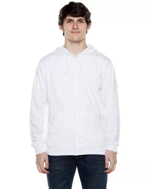 Beimar – Unisex 4.5 oz. Jersey Long-Sleeve Full-Zip Hooded T-Shirt