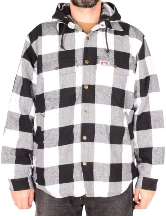 Ben Davis Flannel Jacket -354 Black/Grey-New Items