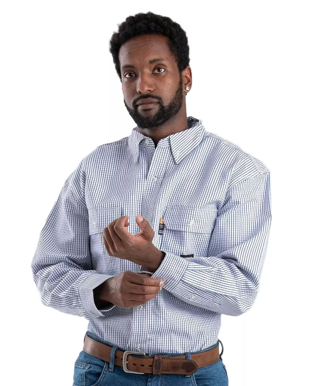 Berne - Men's Flame-Resistant Plaid Work Shirt