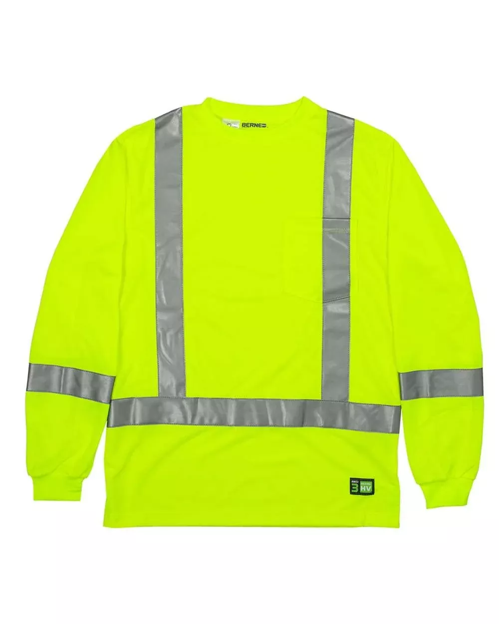 Berne - Men's Hi-Vis Class 3 Performance Pocket T-Shirt