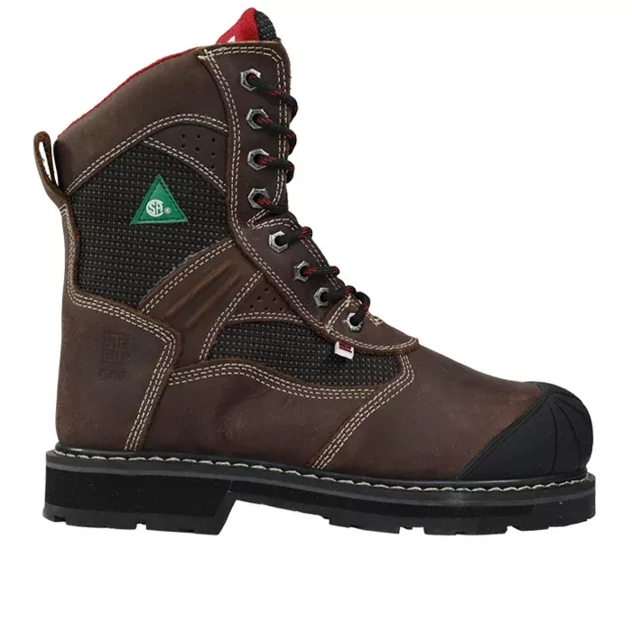 Big Bill BIG BOSS 8" Steel Toe Work Boots - BB4014 -Black